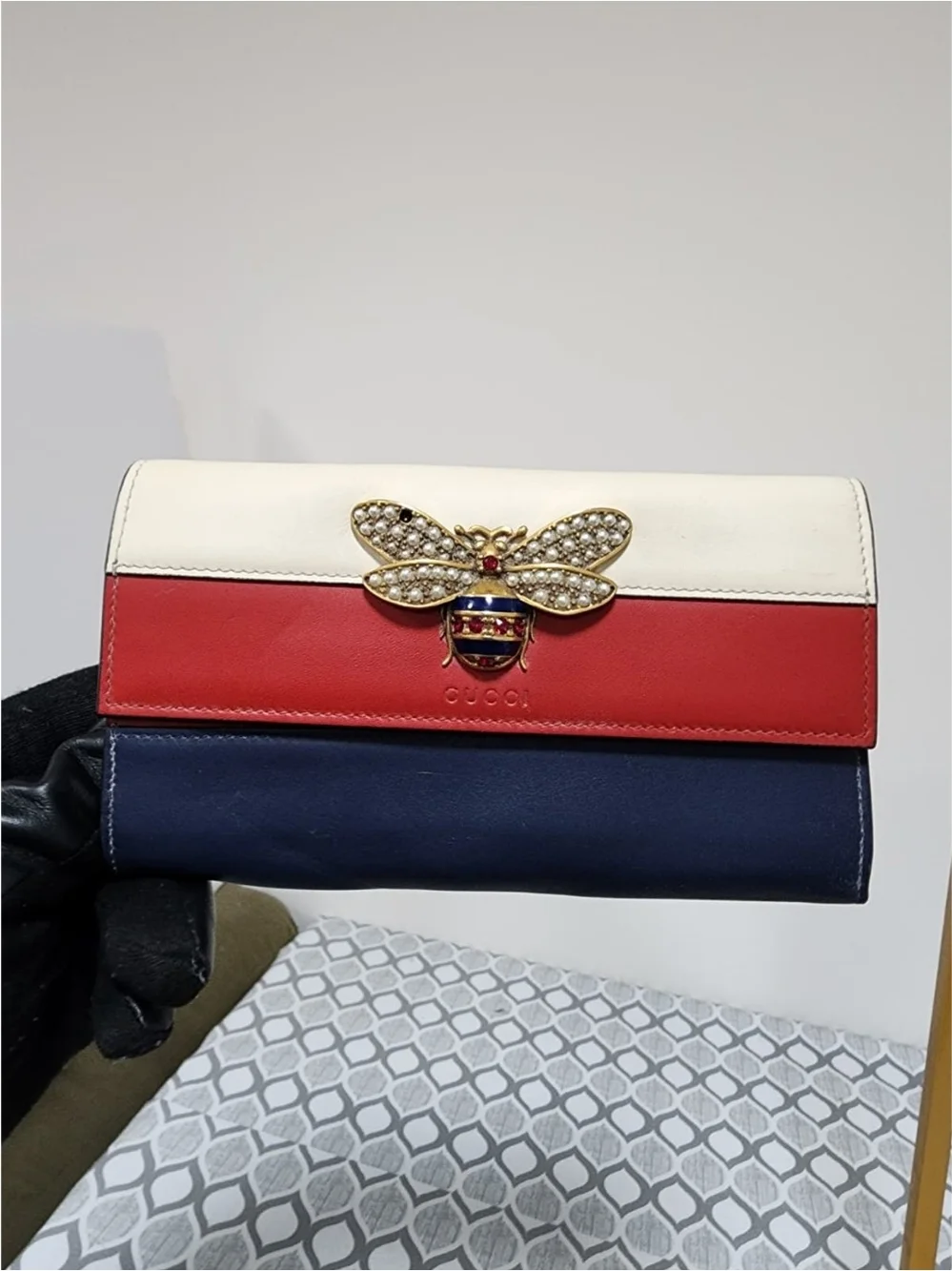 GUCCI Calfskin Queen Margaret Chain Wallet Multicolor - Picture 6 of 16